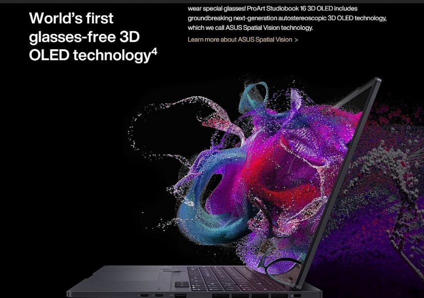ASUS ProArt Studiobook 16 3D OLED: Chiếc laptop dành cho Creator sáng tạo tối đa
