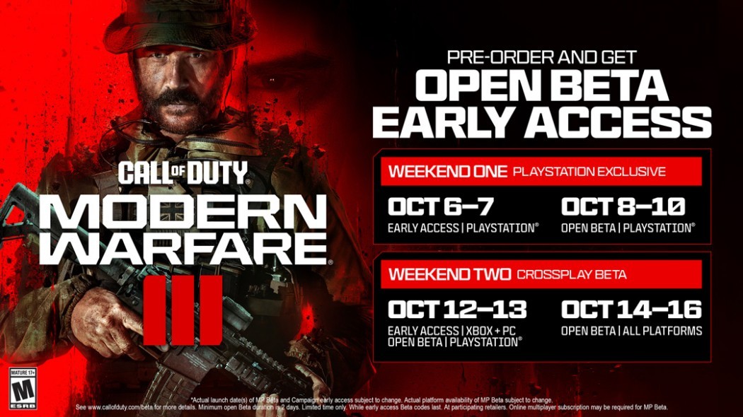 Khi nào Call of Duty: Modern Warfare III open beta?