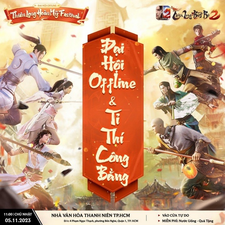 Hàng trăm game thủ sẵn sàng dự Offline Thiên Long Hoàn Mỹ Festival tại TP.HCM và Hà Nội