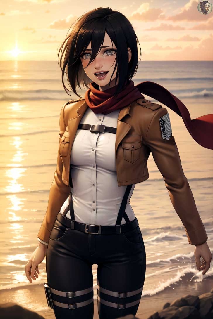 Cosplay Mikasa Ackerman c a Alina Becker khi n fan ng ng i kh ng y n