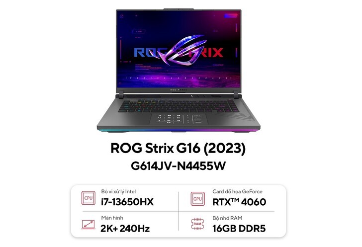 Asus ROG Strix G16 2023: Laptop chuyên Game với hiệu năng siêu đã
