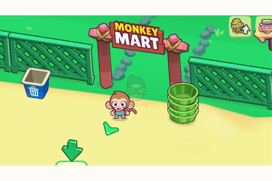 Game poki Monkey Mart - Quản lý siêu thị