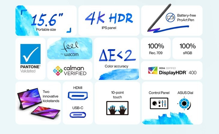 ProArt PA169CDV: Màn hình di động ASUS dành cho chuyên gia thiết kế sáng tạo