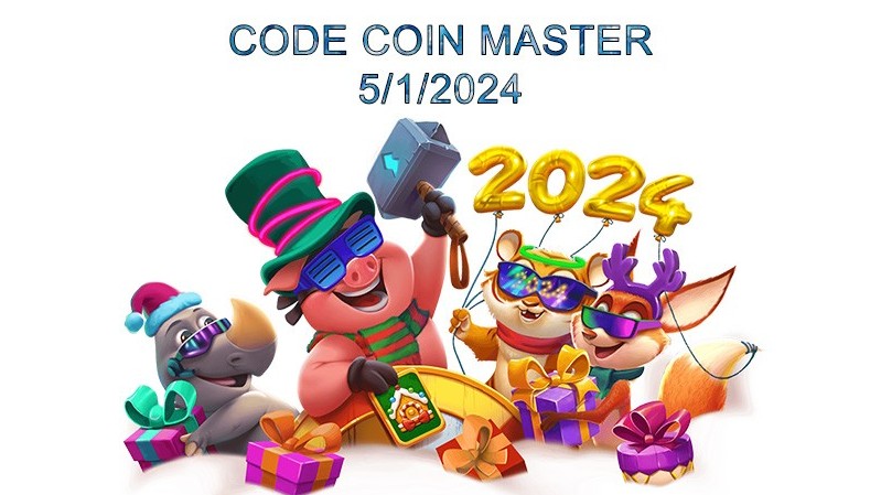 Code Coin Master ngày 5/1/2024 và nhận Spin Link miễn phí mới nhất hôm nay