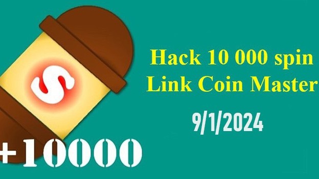 Hack Coin Master 10 000 Spin Link ngày 9/1/2024 Android và IOS mới nhất