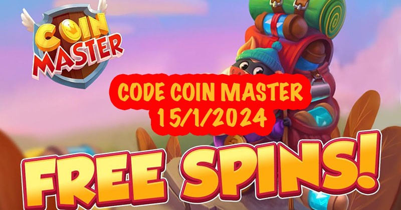 Code Coin Master ngày 15/1/2024 và nhận Spin Link miễn phí mới nhất hôm nay