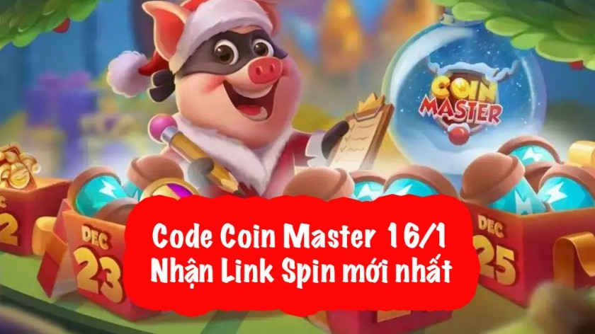 Code Coin Master 16/1 | Nhận miễn phí Spin link mới nhất hôm nay