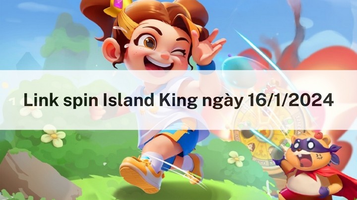 Get free spins today January 16, 2024 in Island King