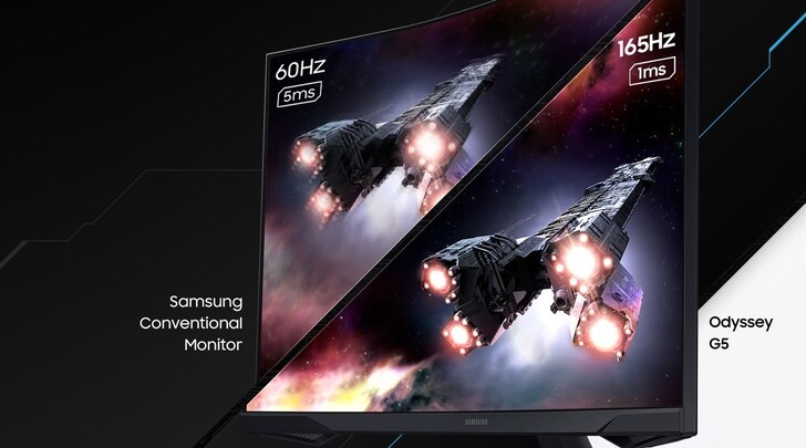 Samsung ra mắt Odyssey G5 G55C: Màn hình Gaming QHD với tần số quét 165Hz