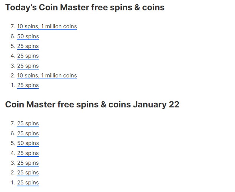 Link nhận code và Spin Coin Master 24/1/2024 miễn phí mới nhất