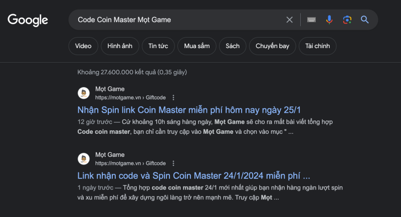 Nhận Spin link Coin Master miễn phí hôm nay ngày 26/1