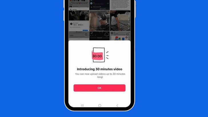TikTok thử nghiệm cho phép đăng video dài 30 phút