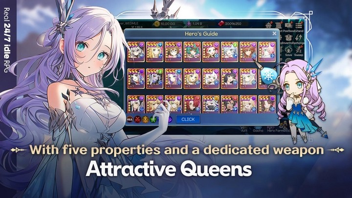 Queens Legion với hơn 100 nữ vương xinh đẹp cho game thủ thả ga “quẹo lựa”