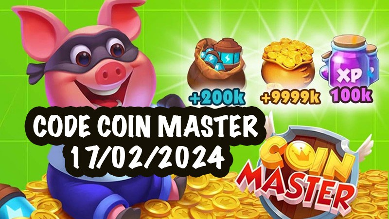 Cách nhận Spin, code Coin Master 16/02/2024 miễn phí mới nhất