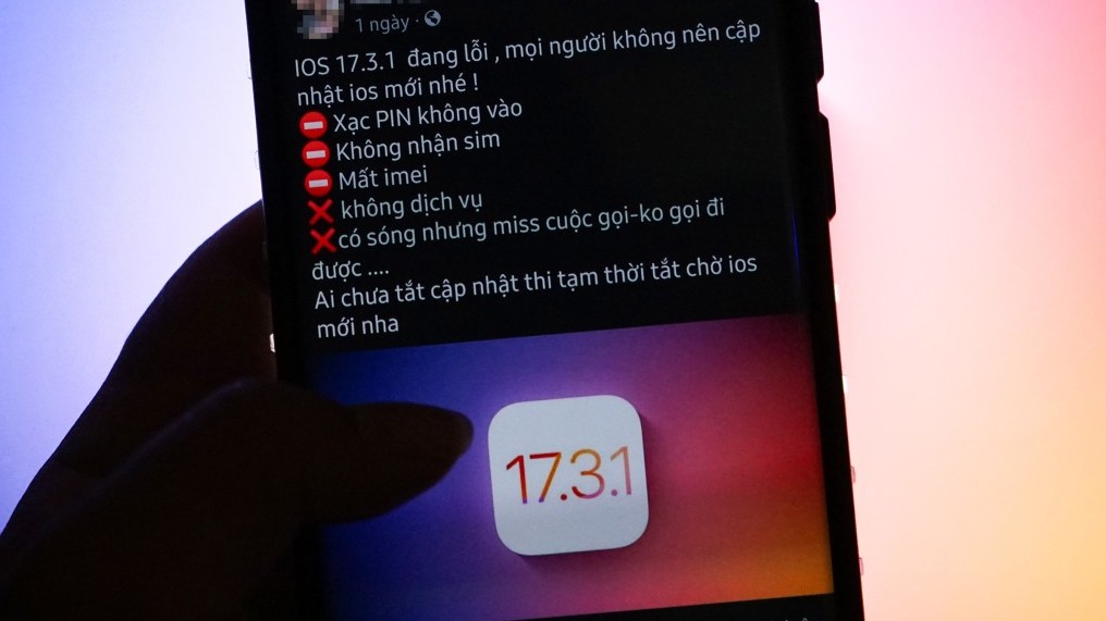 iOS 17.3.1 dính nhiều lỗi khó chịu trên một số dòng Iphone