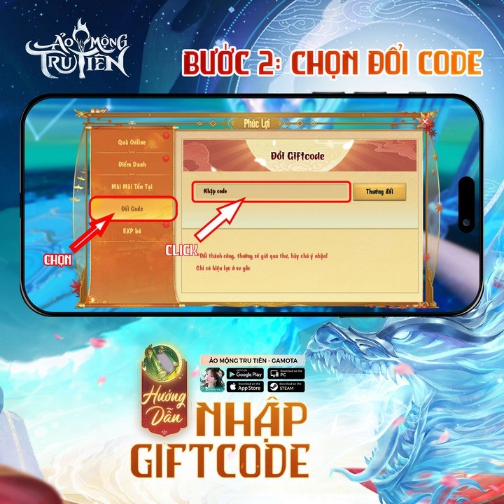 Summary of Fantasy Tru Tien gift codes and instructions on how to enter