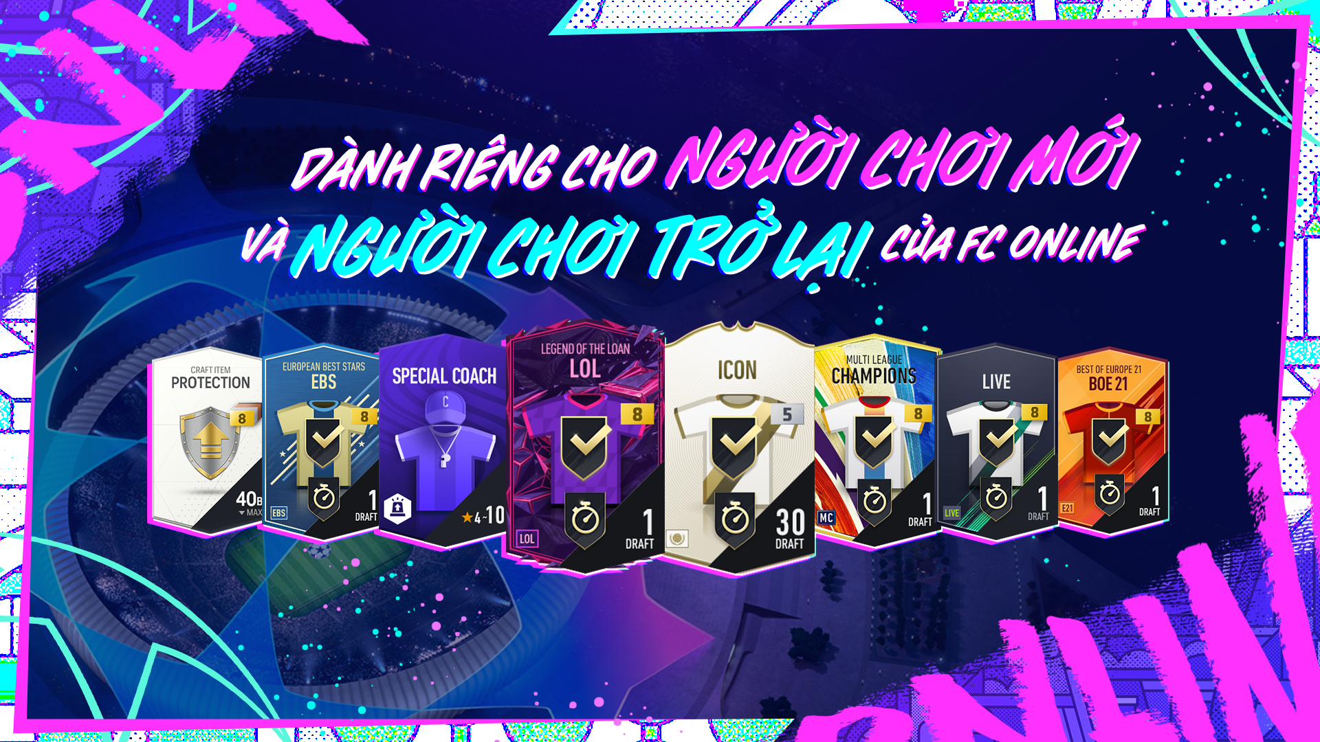 FC Online: Sự kiện Cuồng Nhiệt Champions League có gì hấp dẫn?