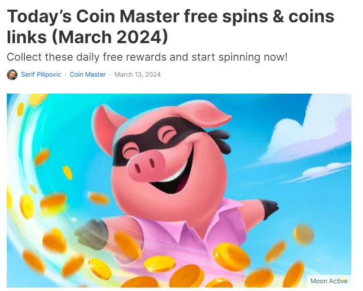 Hack Coin Master 10,000 spin link March 14, 2024