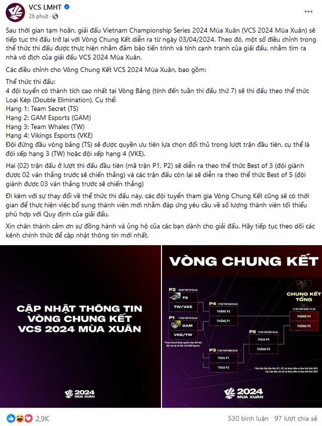 LMHT: Hậu drama VCS, Vikings Esports đăng tin trên fanpage ngầm khẳng định điều này