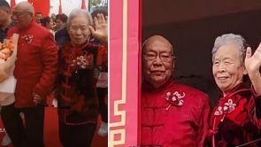 Cụ ông 86 tuổi kết hôn cùng mối tình đầu 81 tuổi
