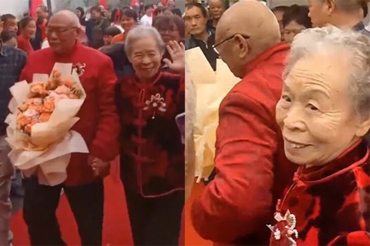 Cụ ông 86 tuổi kết hôn cùng mối tình đầu 81 tuổi, tình yêu bất diệt được cả cộng đồng mạng trầm trồ.