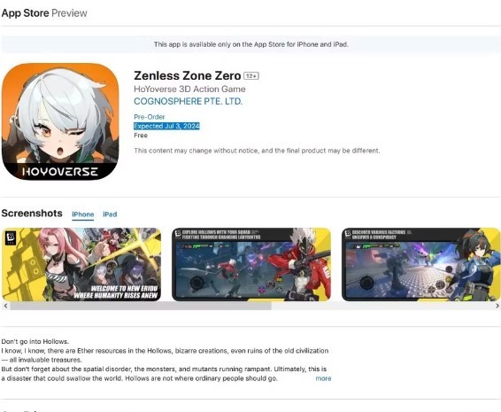 MiHoYo hé lộ thời điểm bom tấn Zenless Zone Zero ra mắt