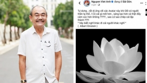 NSND Việt Anh thắc mắc chuyện " tại sao phải đổi ava hoa sen trắng khi nhà có tang"