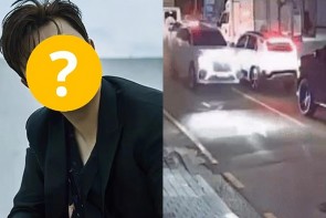 Lộ video ghi lại cảnh ca sĩ Hàn Quốc nổi tiếng lái xe Bentley gây tai nạn rồi bỏ trốn