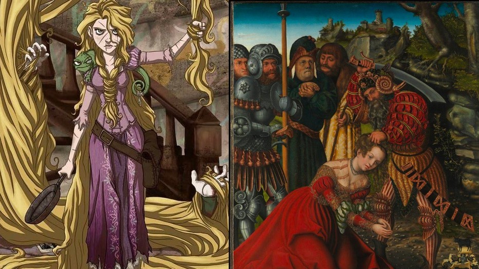 Truyền thuyết ghê rợn về nàng công chúa tóc mây Rapunzel của anh em nhà Grimn