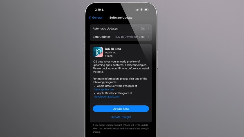 Bạn có thể cập nhật iOS 18 bằng dev beta!