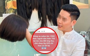 Phẫn nộ: Salon tuyên bố hiến tặng 700 bộ tóc giả nhưng biển thủ 650 bộ đem bán!