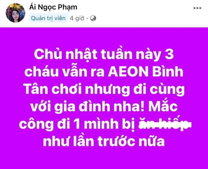 Phụ huynh 3 cậu bé văng tục ở Aeon Mall lập group Facebook thách thức cộng đồng mạng