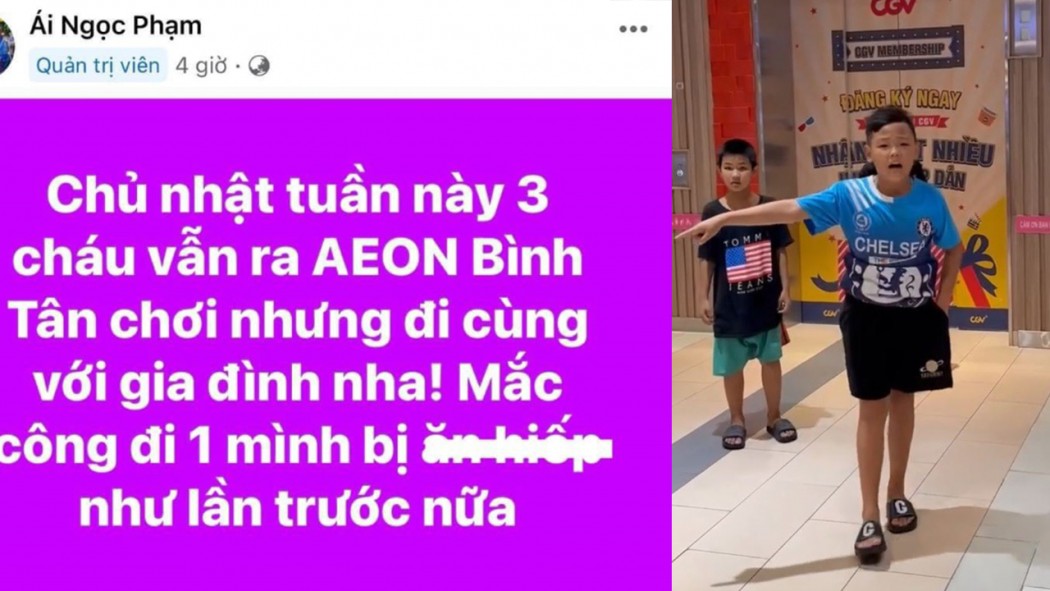 Người cha khiếm thị của 3 cậu bé văng tục ở Aeon Mall thành tâm xin lỗi tất cả mọi người