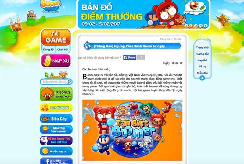 Huyền thoại Boom Online trở lại làng game Việt với tên gọi mới?