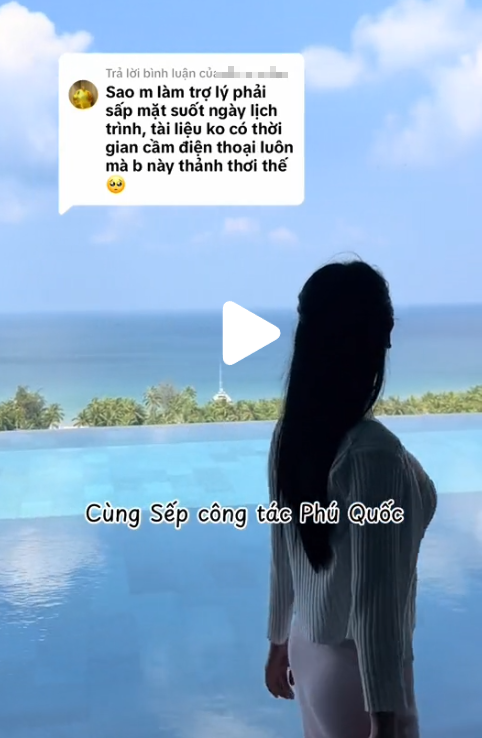 Nữ TikToker gây tranh cãi khi dùng chiêu trò quay vlog trợ lý giám đốc