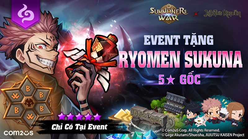 Kỷ niệm 10 năm, Summoners War hợp tác với Jujutsu Kaisen ra mắt tướng mới