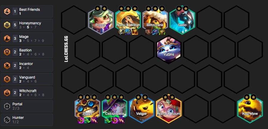 DTCL mùa 12: Hướng dẫn build đội hình Ziggs Ong Mật reroll cực cháy