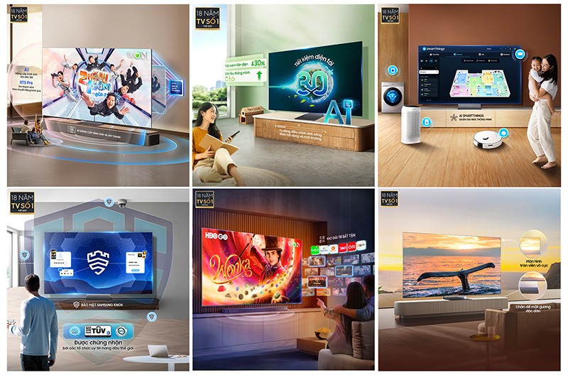 Samsung AI TV khẳng định vị thế số 1, thăng hạng trải nghiệm sống thông thái cho người dùng