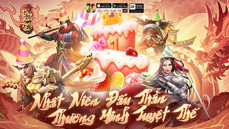 Đấu Thần Tuyệt Thế - Vplay ăn mừng sinh nhật 1 năm tuổi, cho game thủ “ngập tràn” trong quà tặng