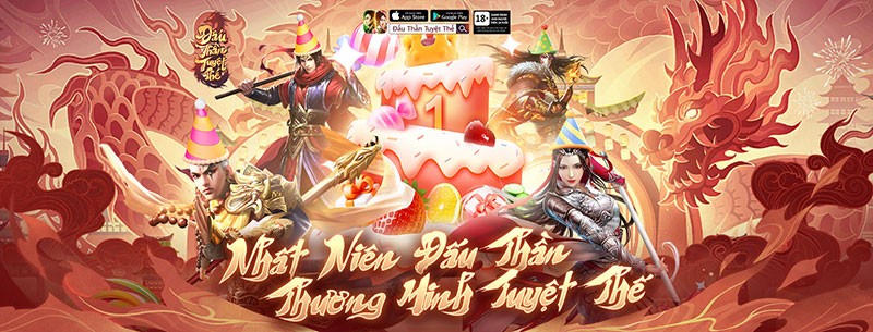 Đấu Thần Tuyệt Thế - Vplay ăn mừng sinh nhật 1 năm tuổi, cho game thủ “ngập tràn” trong quà tặng