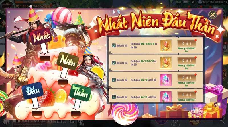 Đấu Thần Tuyệt Thế - Vplay ăn mừng sinh nhật 1 năm tuổi, cho game thủ “ngập tràn” trong quà tặng