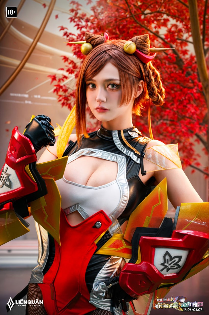 Tan chảy với bộ ảnh cosplay Qi Bánh Bao, khiến anh em 