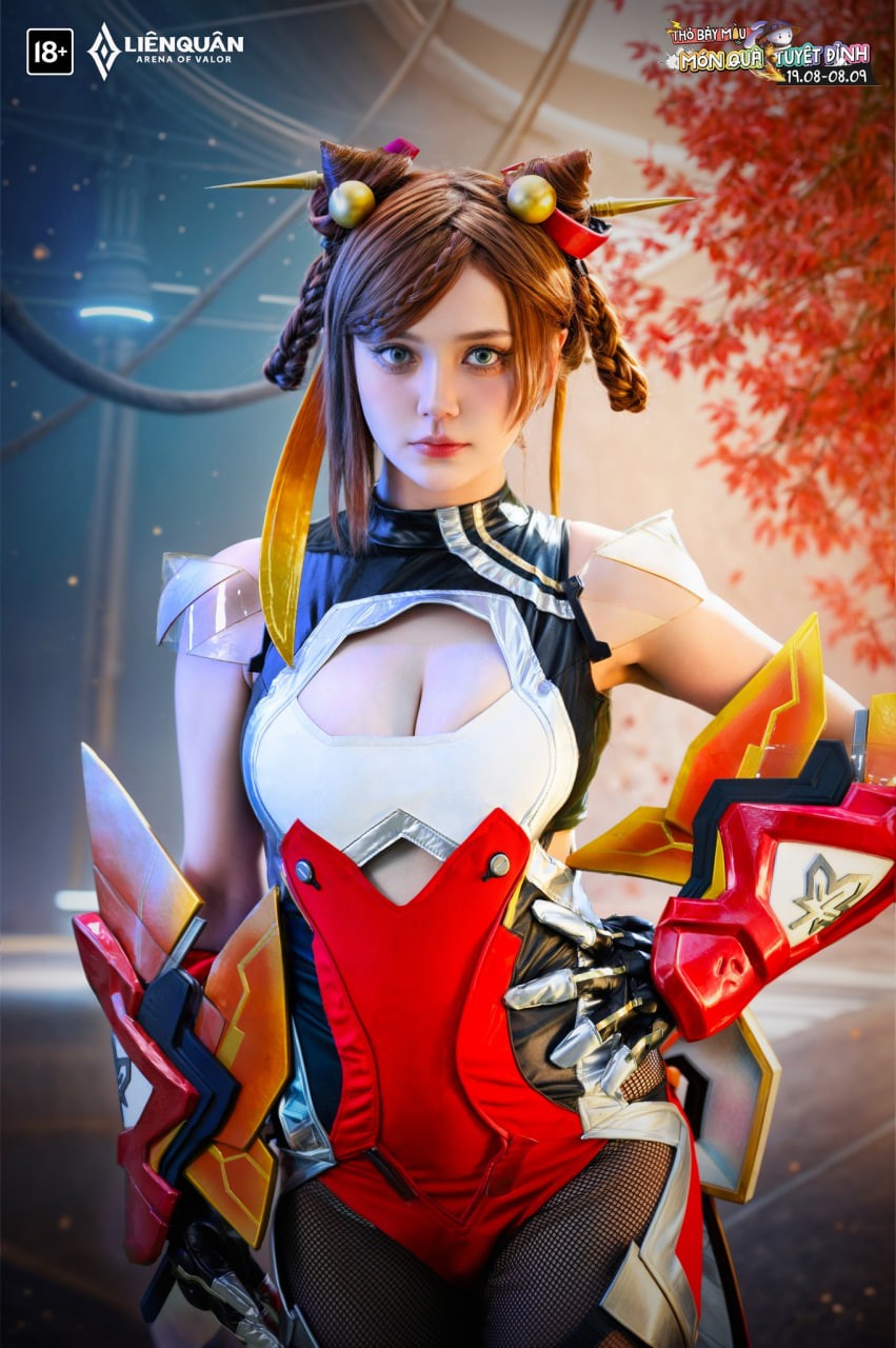 Tan chảy với bộ ảnh cosplay Qi Bánh Bao, khiến anh em 