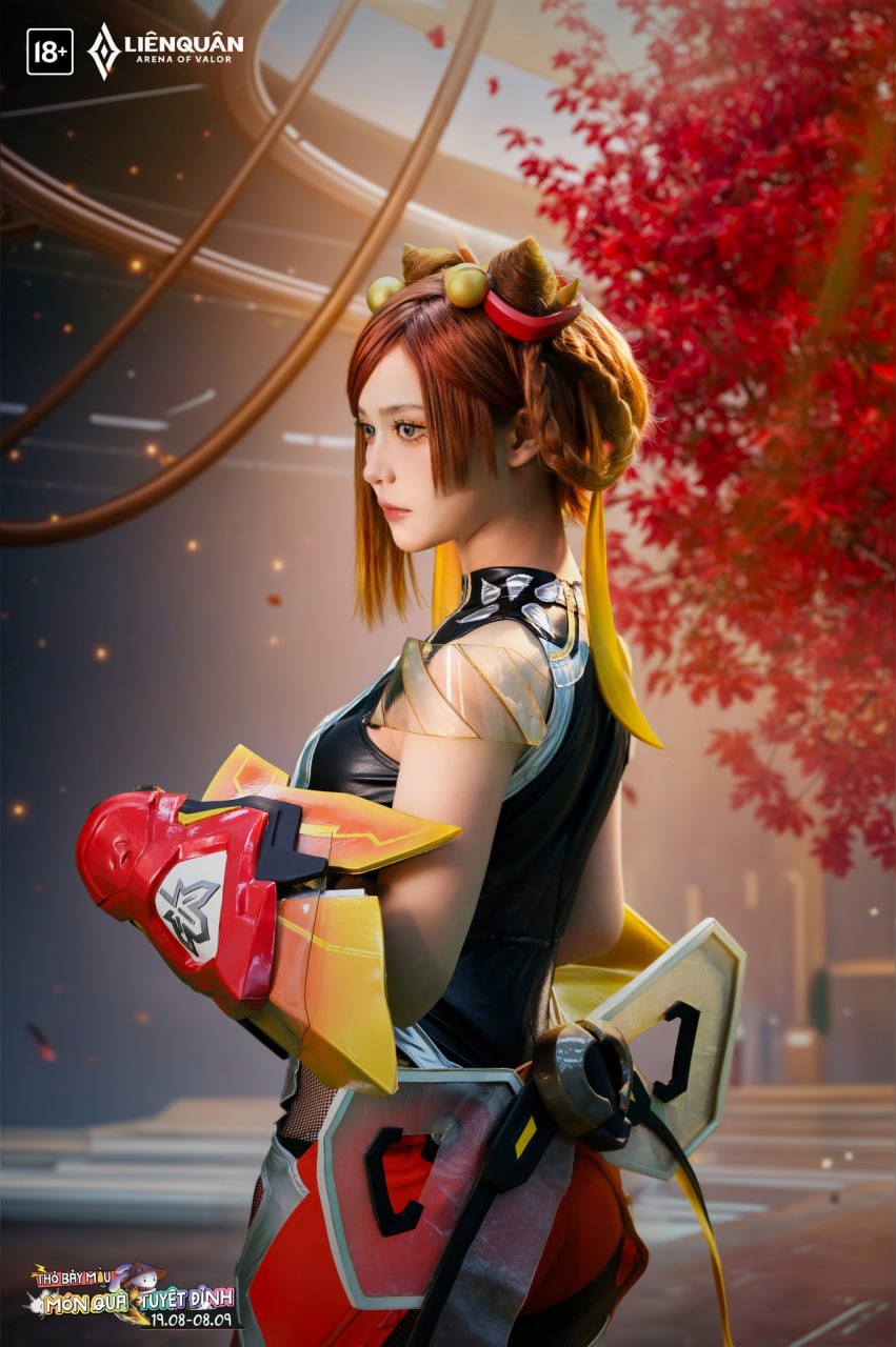 Tan chảy với bộ ảnh cosplay Qi Bánh Bao, khiến anh em 