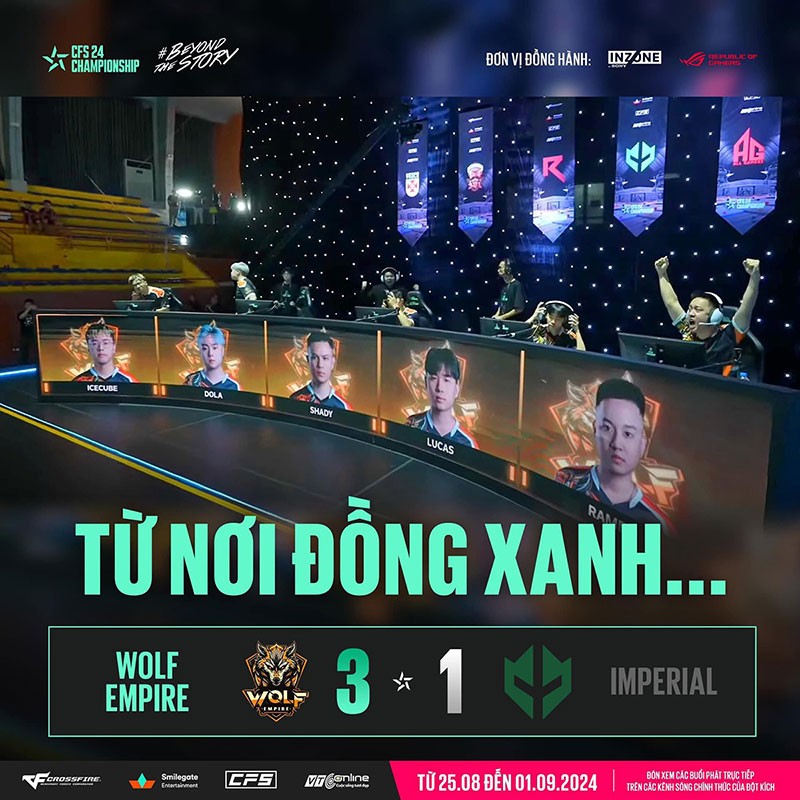 Wolf Empire hạ đối thủ mạnh nhất độc chiếm chức vô địch CFS Summer Championship 2024