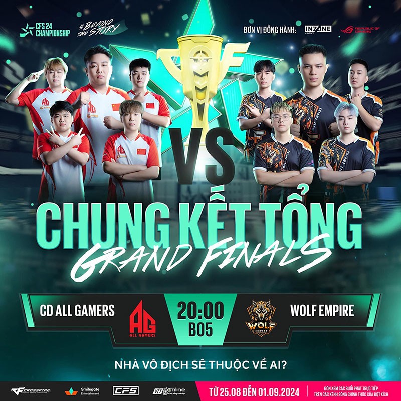 Wolf Empire hạ đối thủ mạnh nhất độc chiếm chức vô địch CFS Summer Championship 2024