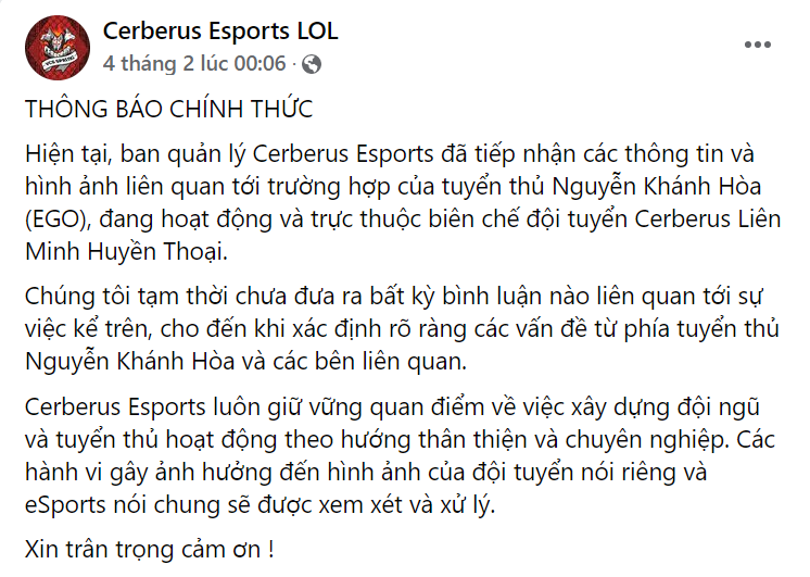 Nhìn lại hành trình trượt dài của EGO khi dính vào drama với Zeros