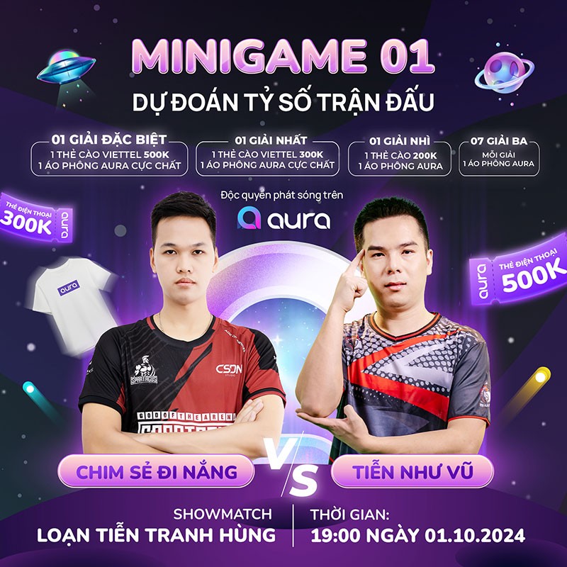 “Loạn Tiễn Tranh Hùng”: Showmatch trước giờ sang châu Âu của Chim Sẻ Đi Nắng trên aura