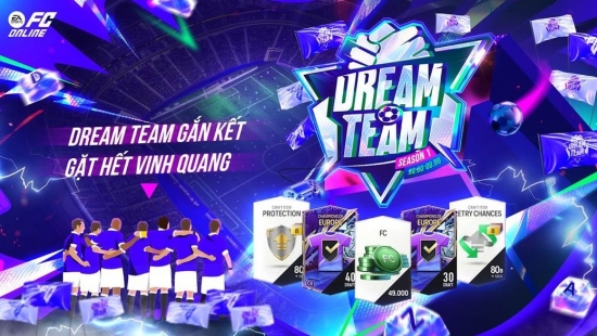 Điểm danh các phần quà có thể nhận trong sự kiện Dream Team