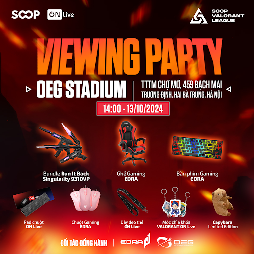 Viewing Party SVL Vietnam Qualifier 2024: Cổ vũ 4 top team Valorant đỉnh nhất Việt Nam và nhận quà cực cháy cùng ON Live